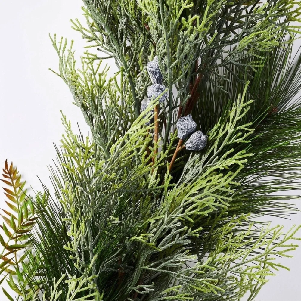 Studio McGee Green Pine and Cedar Holiday Garland